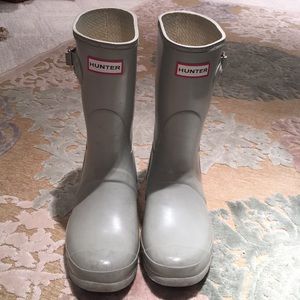 Hunter Boots in Gray (short style)